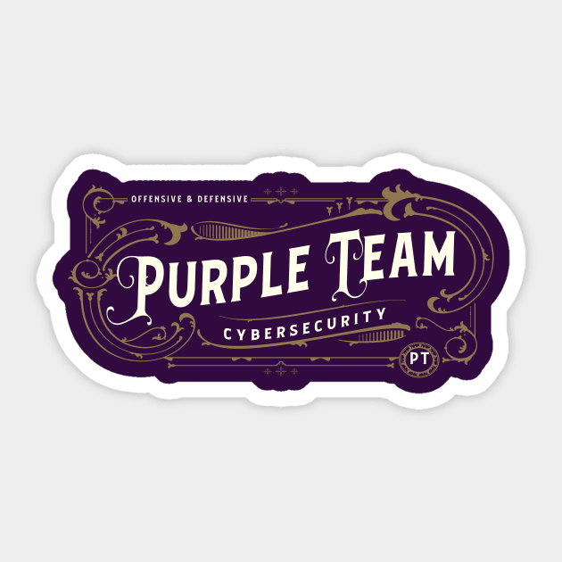 Purple Team (Purple Background) Sticker by DFIR Diva